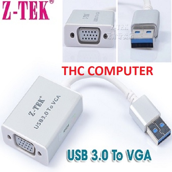 Cáp usb 3.0 to Vga Ztek ZY197  Cao cấp